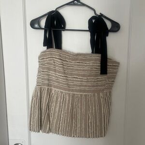 Anthropology Peplum top